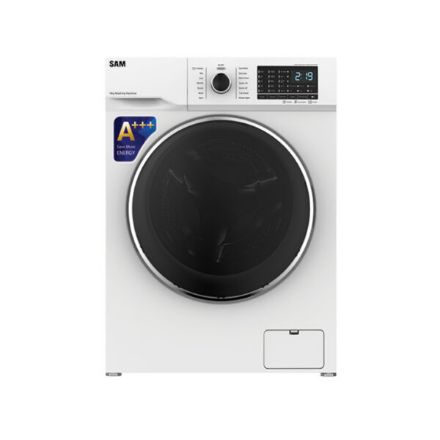 تصویر  ماشین لباسشویی سام مدل Q1465W ظرفیت 8 کیلوگرم رنگ سفید