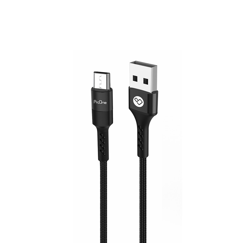 کابل شارژ MicroUSB پرووان مدل PCC335M از نمای پهلو