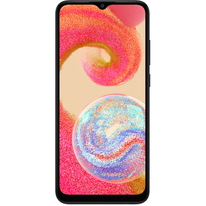 گوشی سامسونگ Galaxy A04e ظرفیت 64 و رم 3 مشکی از نمای روبرو