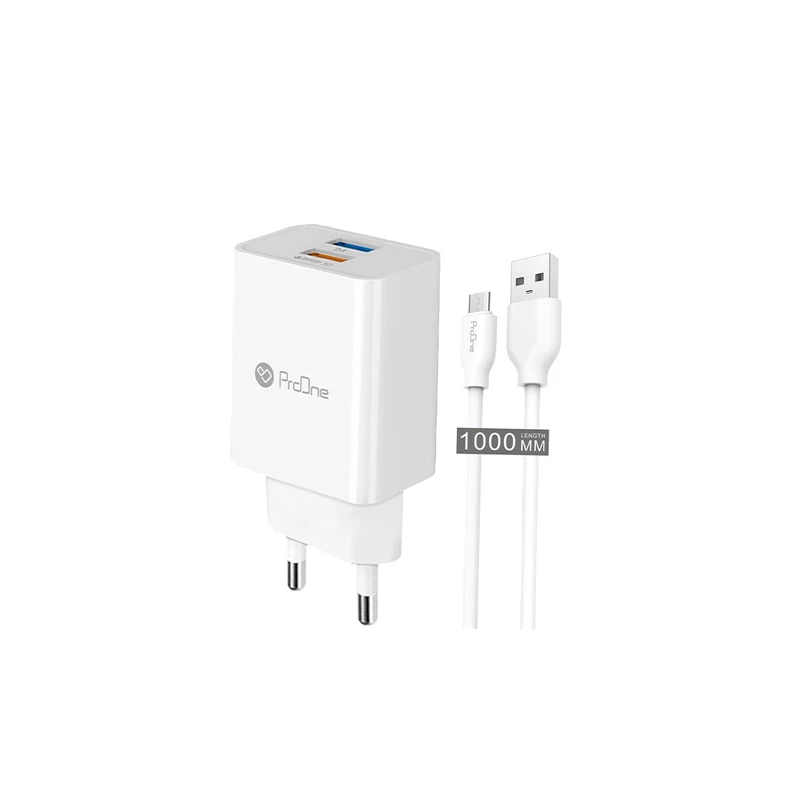 شارژر دیواری پرووان مدل PWC520 به همراه کابل تبدیل microusb