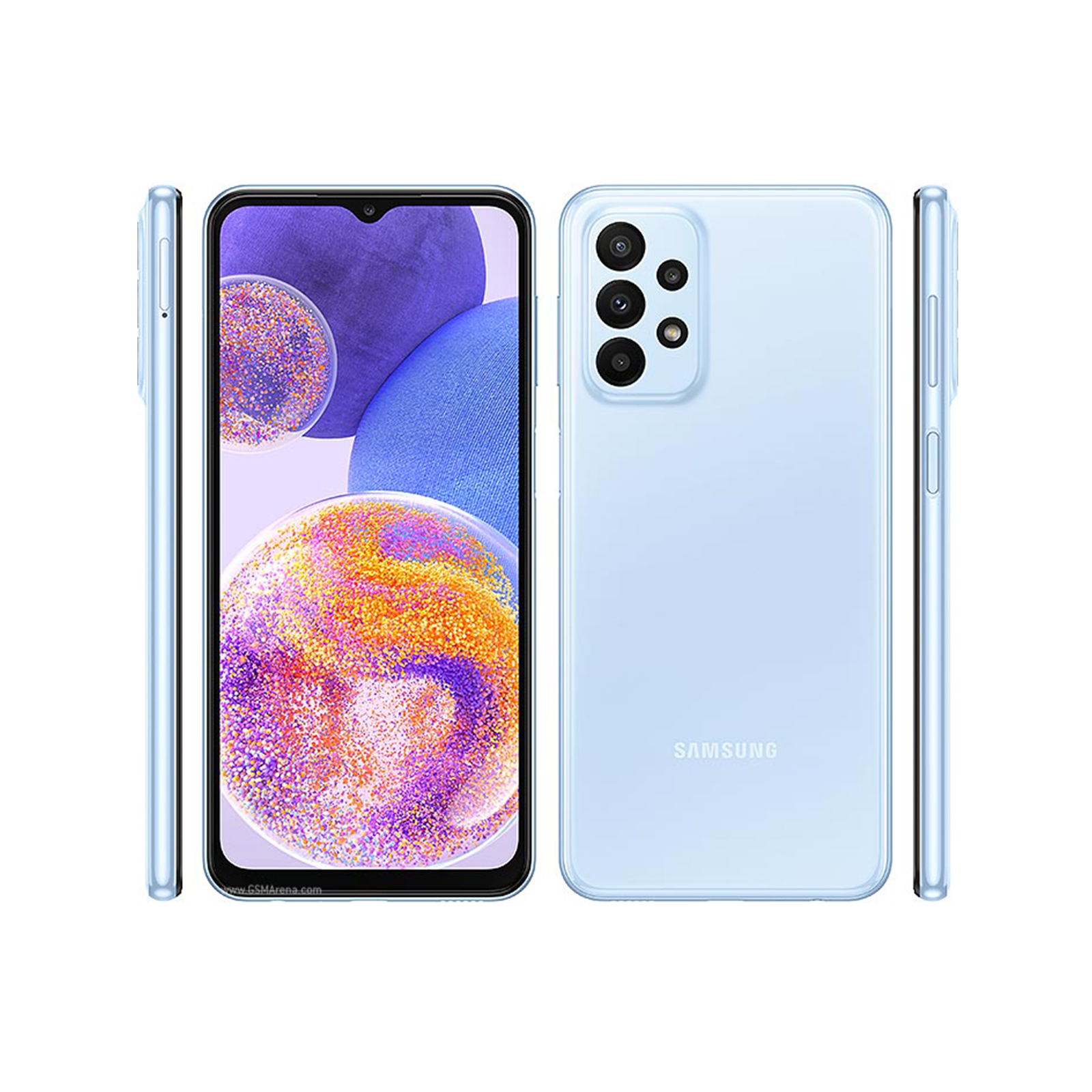 نمای کلی گوشی Galaxy A23 ظرفیت 64 و رم 4 مشکی