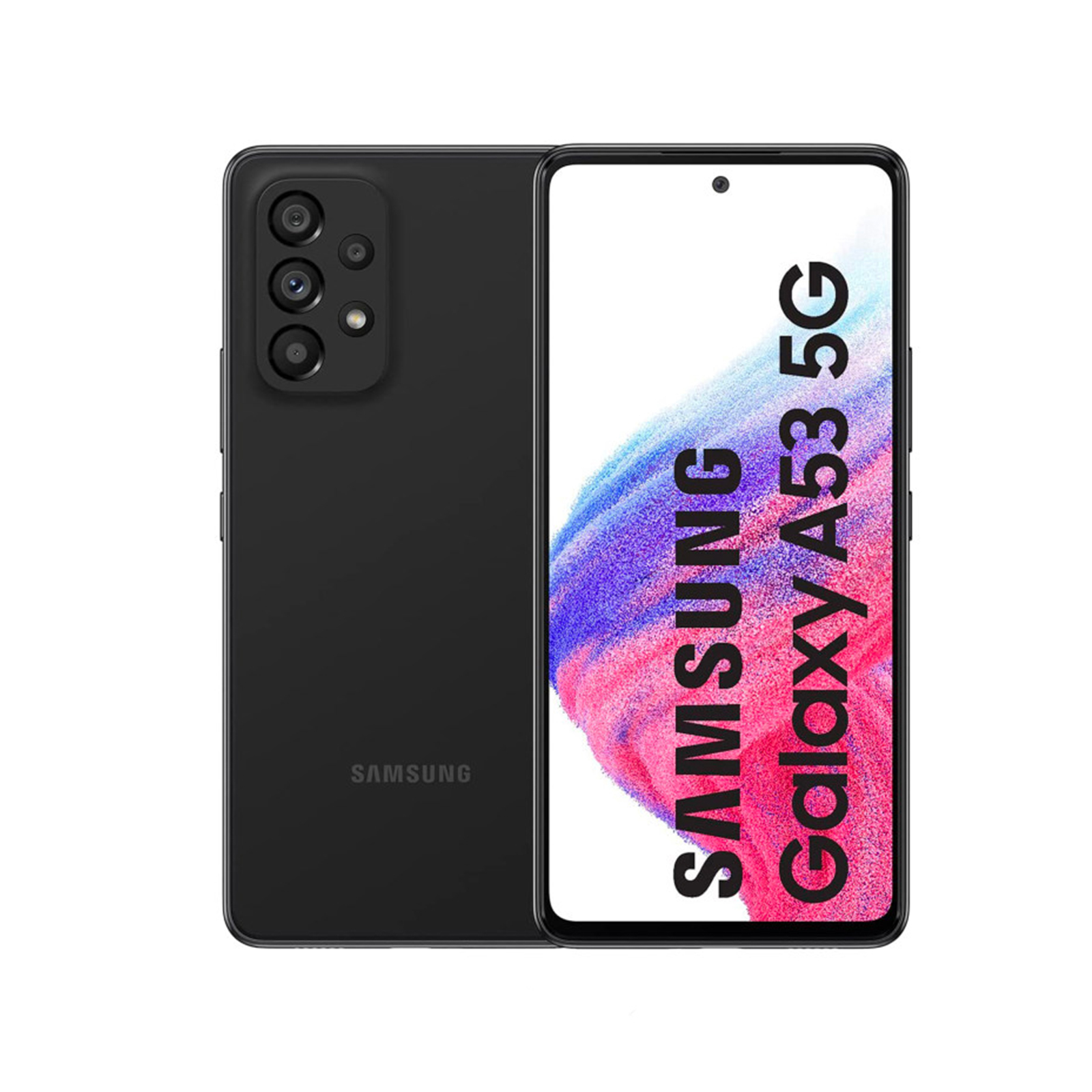 نمای کلی گوشی موبایل سامسونگ مدل Galaxy A53 ظرفیت 256 گیگابایت و رم 8 گیگابای رنگ مشکی	